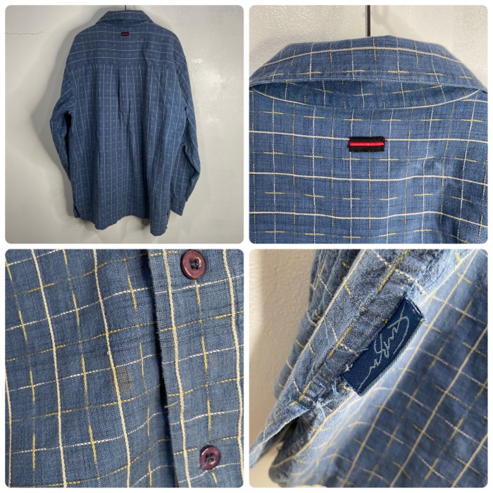 『送料無料』FUBU フブ ワンポイントロゴチェックシャツ XL 開襟 2000年初期 | Vintage.City 古着屋、古着コーデ情報を発信