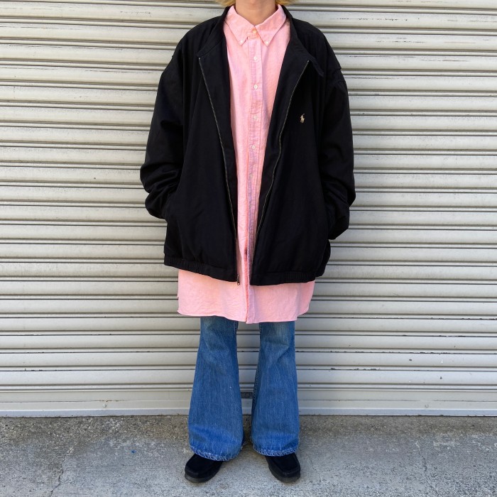『送料無料』90s Ralph Lauren スウィングトップジャケット ビックサイズ 黒 | Vintage.City 古着屋、古着コーデ情報を発信
