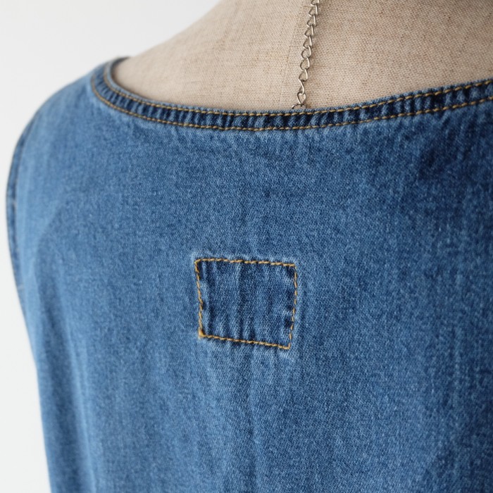 Denim jumper skirt vest | Vintage.City 古着屋、古着コーデ情報を発信