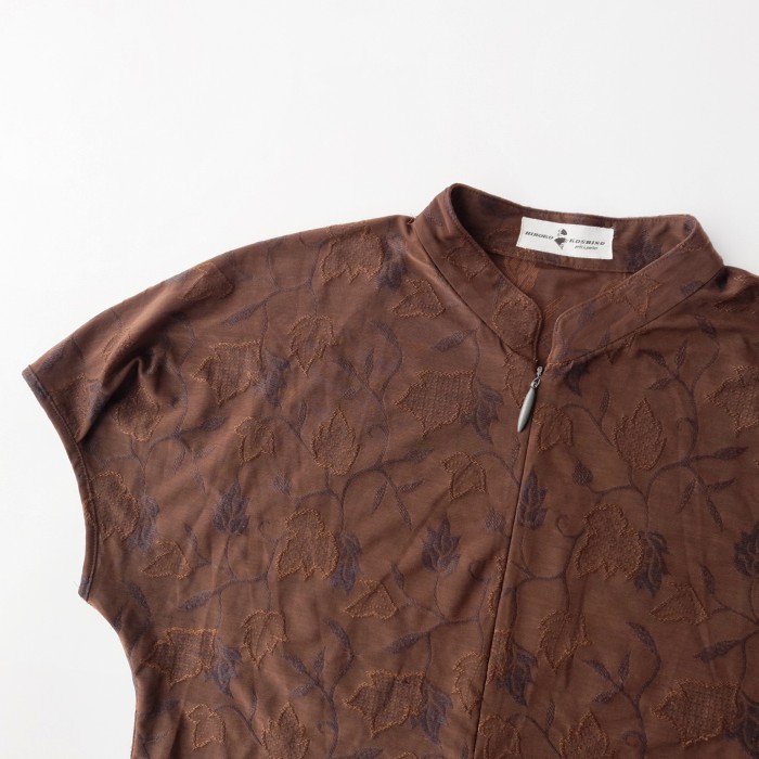 Embroidery half zip tops | Vintage.City 古着屋、古着コーデ情報を発信