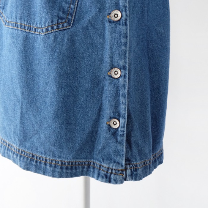 Denim jumper skirt vest | Vintage.City 古着屋、古着コーデ情報を発信
