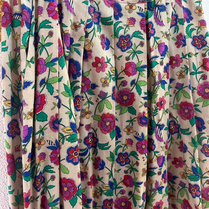 colorful flowers  skirt | Vintage.City 빈티지숍, 빈티지 코디 정보
