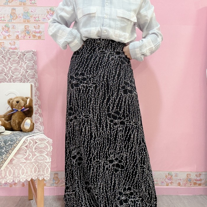 90s embroidery skirt | Vintage.City 빈티지숍, 빈티지 코디 정보