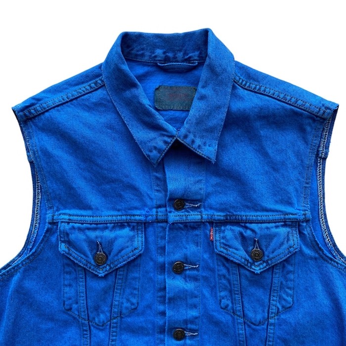 Levi's Overdyed Denim Vest | Vintage.City 古着屋、古着コーデ情報を発信
