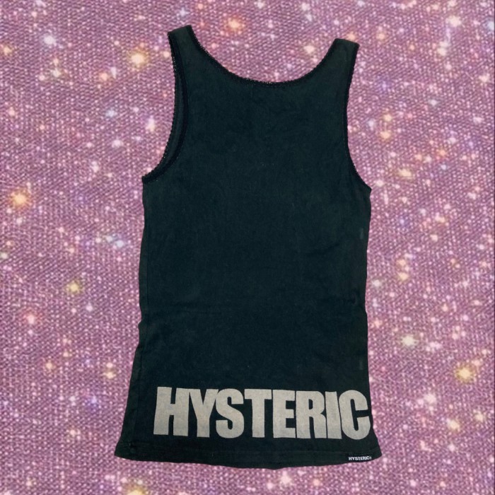 Y2K Old "hysteric by HYSTERIC GLAMOUR"  GO AHEAD MAKE MY DAY！Skull Graphic tanktop | Vintage.City 빈티지숍, 빈티지 코디 정보
