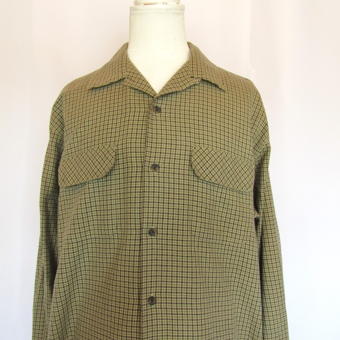 80’s J.CREW Open Colllar Shirt | Vintage.City 古着屋、古着コーデ情報を発信