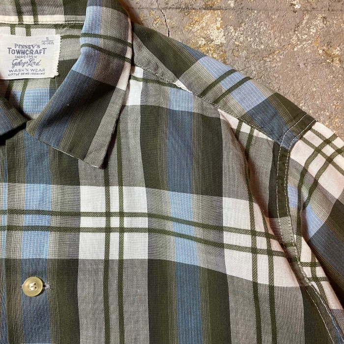 60s タウンクラフト オープンカラー半袖シャツ S ボックス | Vintage.City 古着屋、古着コーデ情報を発信