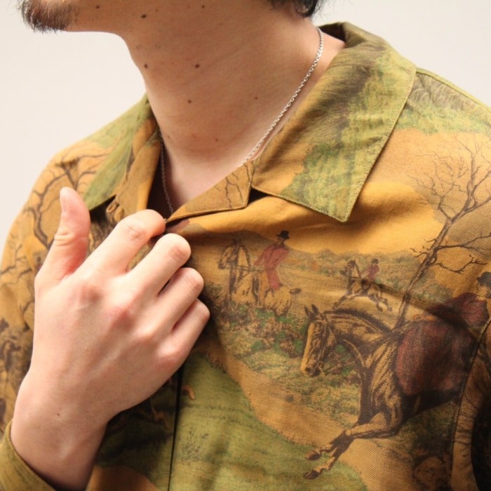 ~90s Burberrys Multi Pattern Open Collar Shirt | Vintage.City 古着屋、古着コーデ情報を発信