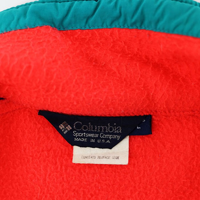 80s USA Columbia Vivid Pink Fleece Jacket Size L | Vintage.City 빈티지숍, 빈티지 코디 정보