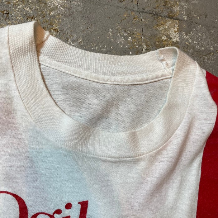 70s80s 騙し絵tシャツ USA製 ホワイト サスペンダー | Vintage.City 古着屋、古着コーデ情報を発信