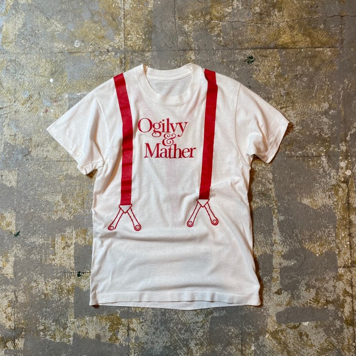 70s80s 騙し絵tシャツ USA製 ホワイト サスペンダー | Vintage.City 빈티지숍, 빈티지 코디 정보