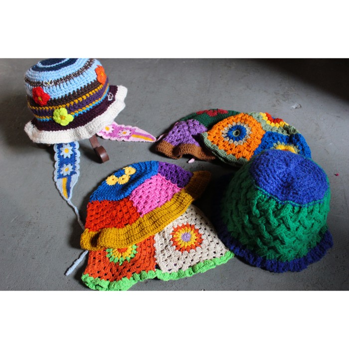 Various vintage crochet hat | Vintage.City 빈티지숍, 빈티지 코디 정보