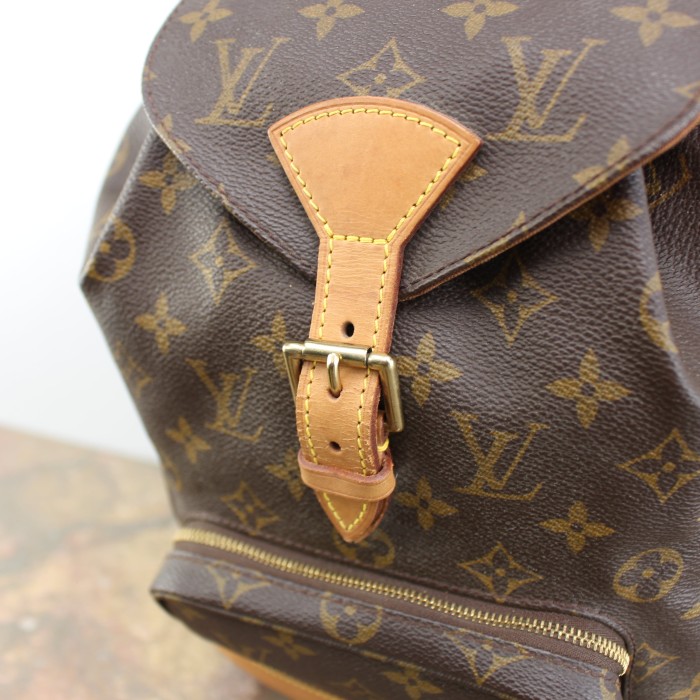 LOUIS VUITTION M51136 SP1928 MONTSOURIS MM MONOGRAM PATTERNED LEATHER PVC RUCK SUCK MADE IN FRANCEルイヴィトンモンスリMMレザーPVCモノグラムリュックサック | Vintage.City 古着屋、古着コーデ情報を発信