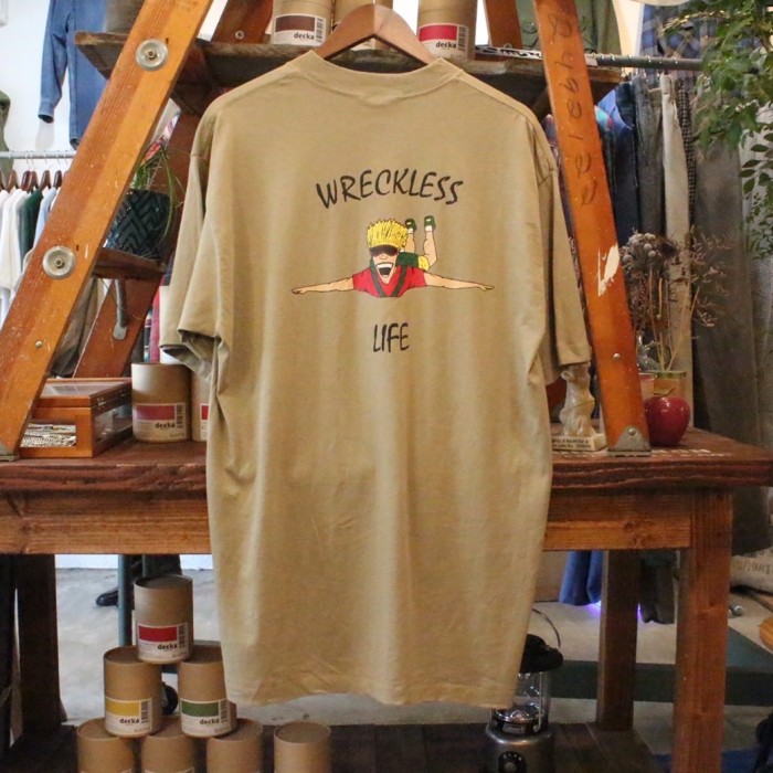 GROON WRECKLESS LIFE MADE IN USA XL 袖裾シングル | Vintage.City 古着屋、古着コーデ情報を発信