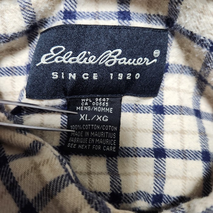 【EDDIE BAUER 】エディーバウアー BD コットン ネルシャツ XL | Vintage.City 古着屋、古着コーデ情報を発信