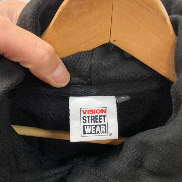 VISION STREET WEARスウェットパーカー黒　L | Vintage.City 古着屋、古着コーデ情報を発信