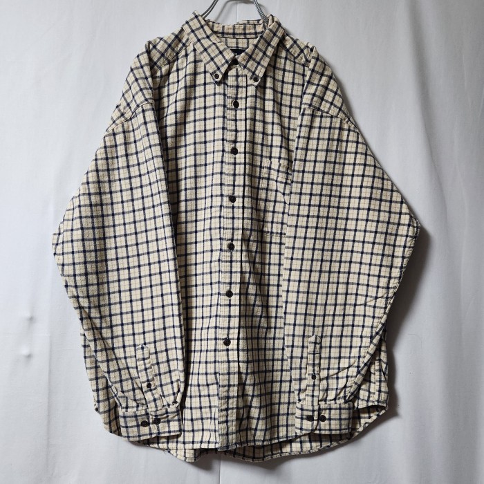 【EDDIE BAUER 】エディーバウアー BD コットン ネルシャツ XL | Vintage.City 빈티지숍, 빈티지 코디 정보
