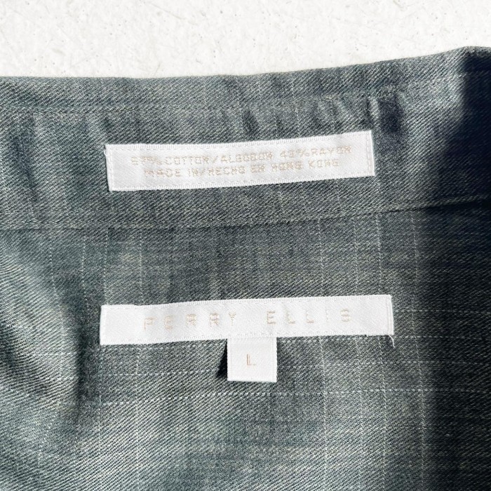 1990s PERRY ELLIS Rayon Brend Over Check Shirt 【L】 | Vintage.City 빈티지숍, 빈티지 코디 정보