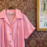 sakura pink color shirts one piece | Vintage.City ヴィンテージ 古着