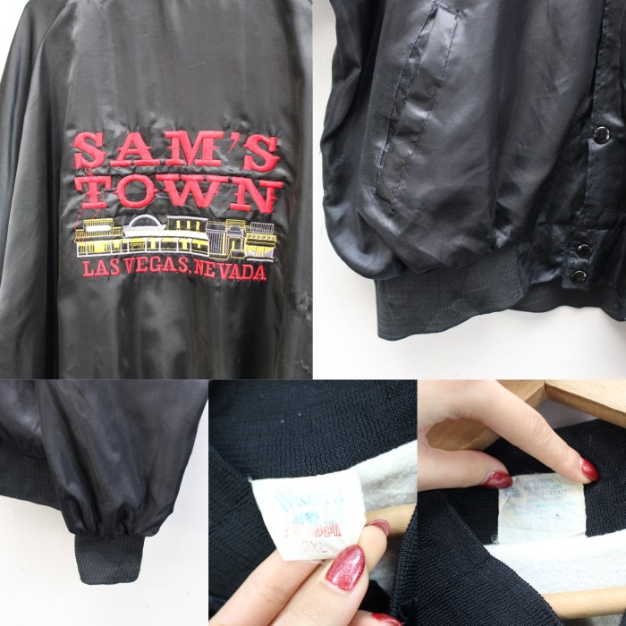 USA VINTAGE SAM'S TOWN EMBROIDERY DESIGN COACH JACKET/アメリカ古着 ...