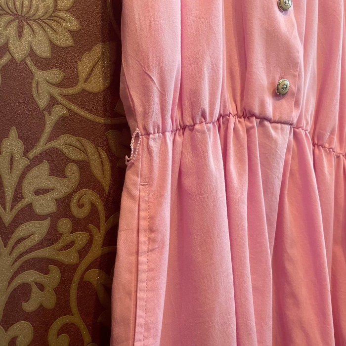 sakura pink color shirts one piece | Vintage.City 古着屋、古着コーデ情報を発信