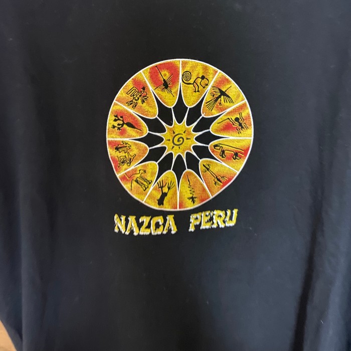 PAITITI tシャツ ペルー製　ブラック　ナスカの地上絵 | Vintage.City 古着屋、古着コーデ情報を発信