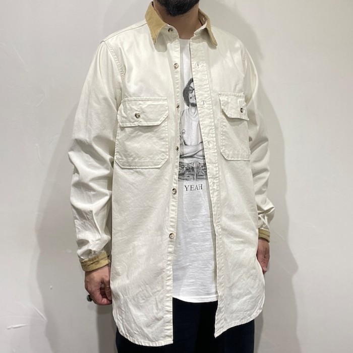80s " five brother " cotton canvas shirts | Vintage.City 古着屋、古着コーデ情報を発信