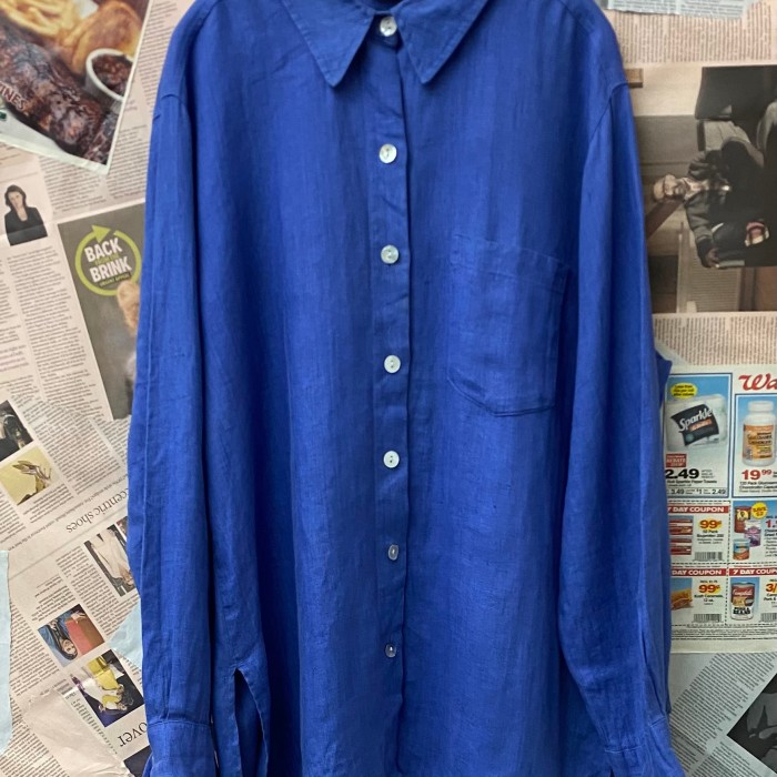 CHIC'S DESIGN　linen shirt | Vintage.City 빈티지숍, 빈티지 코디 정보