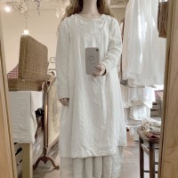 antique linen dress | Vintage.City ヴィンテージ 古着