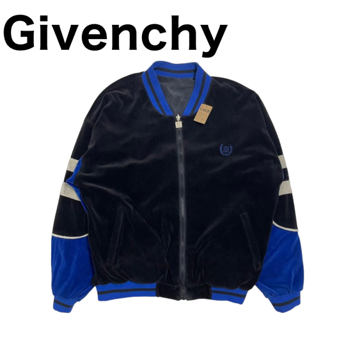 884】Givenchy(ジバンシー) トラックジャケット ジャージ Mサイズ 青黒