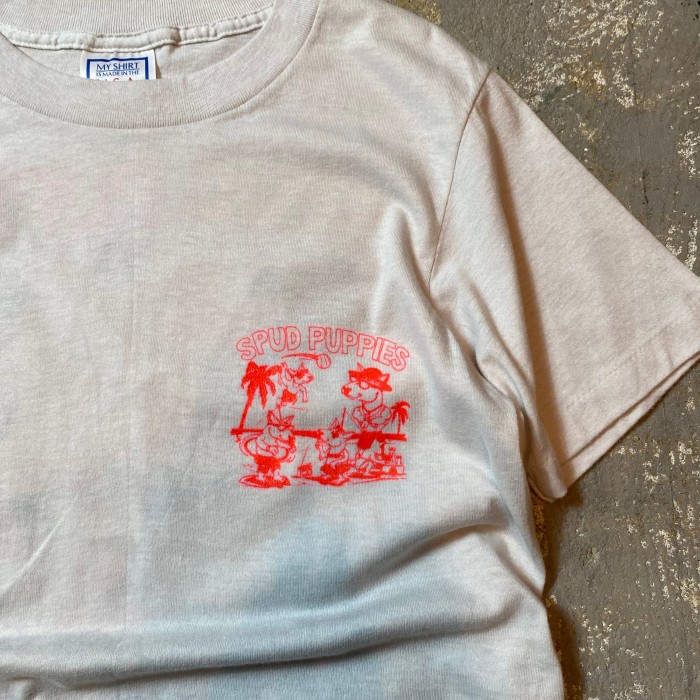 80s- ヴィンテージtシャツ USA製 M ライトグレー バド犬 | Vintage.City 빈티지숍, 빈티지 코디 정보