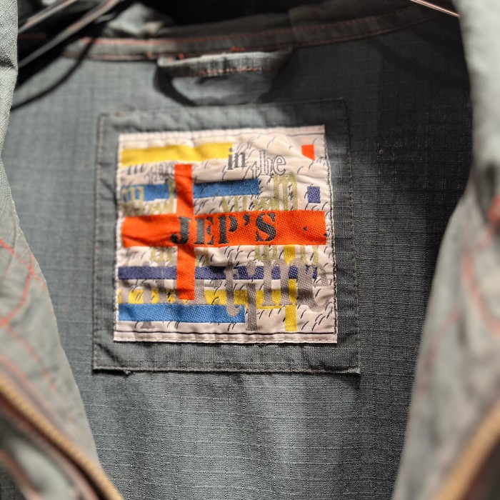 "Jep's" ripstop cotton zipup hoodie jacket | Vintage.City 빈티지숍, 빈티지 코디 정보
