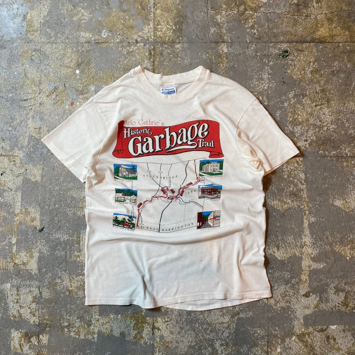 80s hanes ヘインズ tシャツ USA製 ホワイト L 染み込みプリント | Vintage.City 古着屋、古着コーデ情報を発信