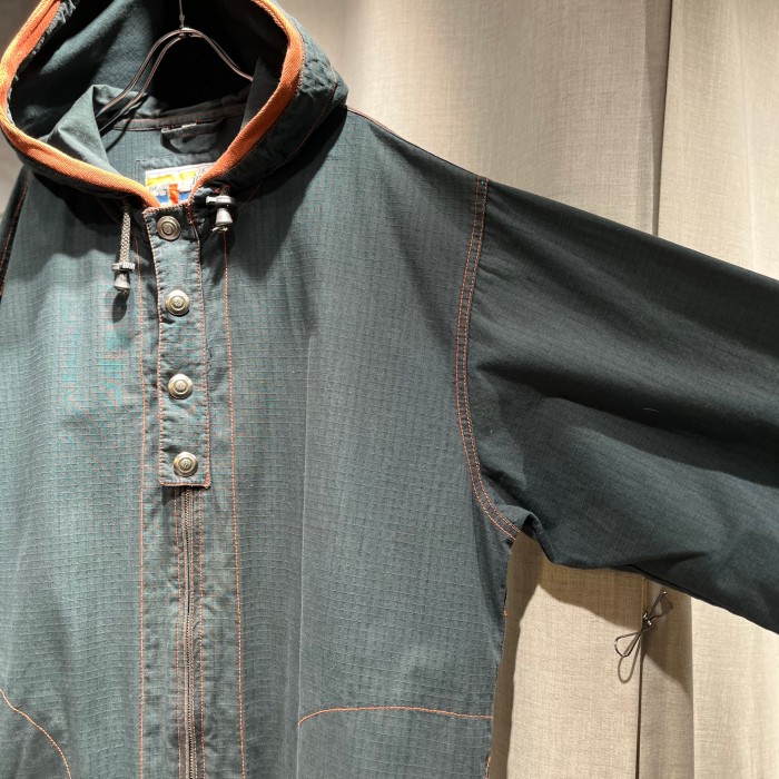 "Jep's" ripstop cotton zipup hoodie jacket | Vintage.City Vintage Shops, Vintage Fashion Trends