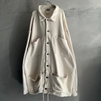 sweat material big coverall jacket | Vintage.City 빈티지숍, 빈티지 코디 정보