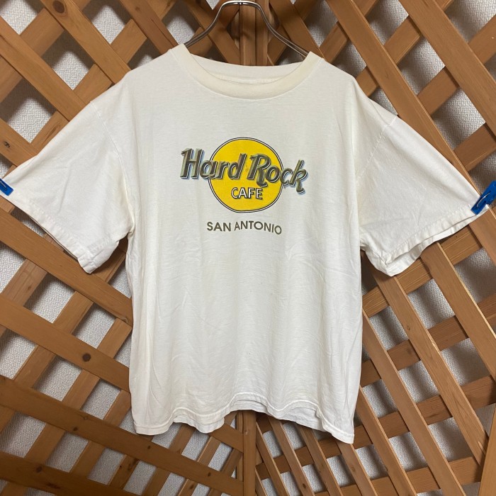 HARD ROCK ハードロック　tシャツ ホワイト　SAN ANTONI古着 | Vintage.City 빈티지숍, 빈티지 코디 정보