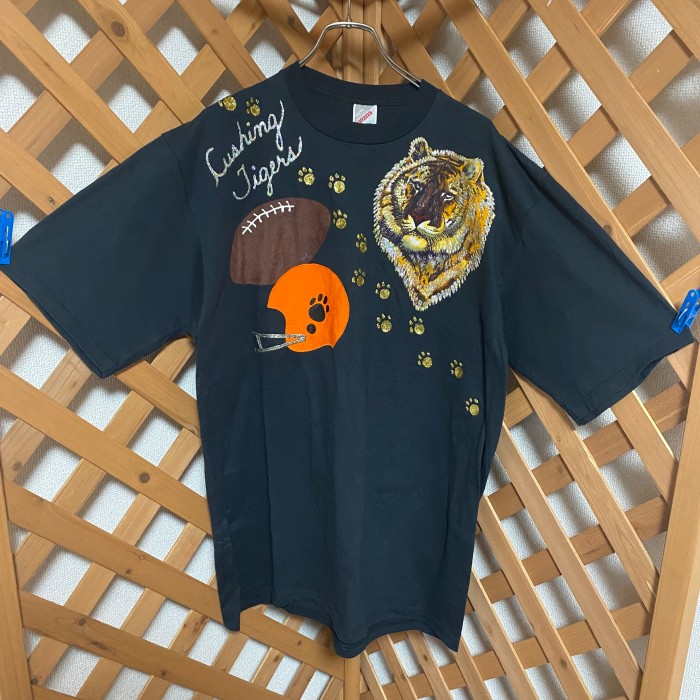JERZEES ジャージーズ　tシャツ USA製　ブラック　タイガー　ラグビー | Vintage.City 古着屋、古着コーデ情報を発信