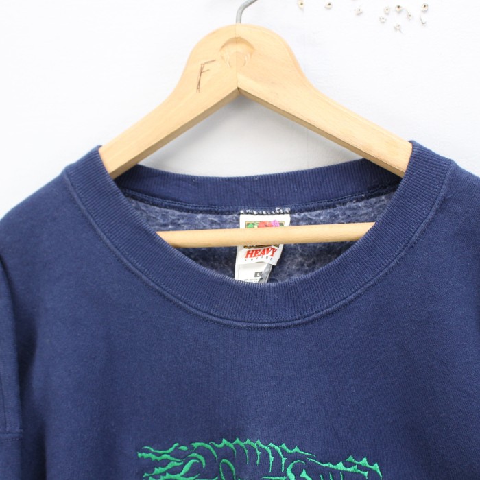USA VINTAGE FRUIT OF THE LOOM EMBROIDERY DESIGN SWEAT SHIRT/アメリカ古着刺繍デザインスウェット | Vintage.City 빈티지숍, 빈티지 코디 정보