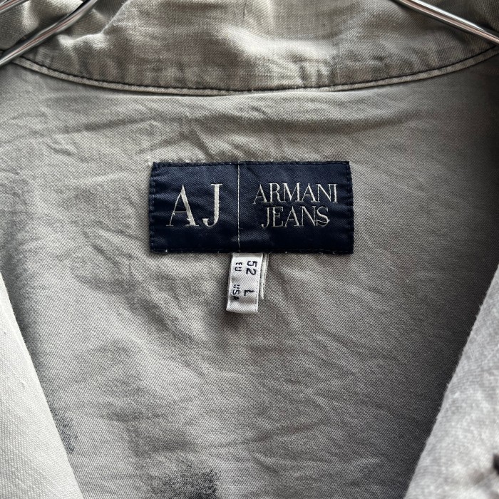 "Armani Jeans" linen field jacket | Vintage.City 古着屋、古着コーデ情報を発信