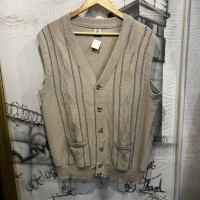 cotton design knit vest | Vintage.City ヴィンテージ 古着