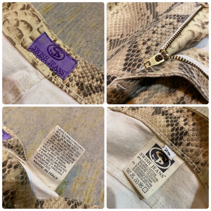 90s SWISH JEANS python pattern pants | Vintage.City Vintage Shops, Vintage Fashion Trends