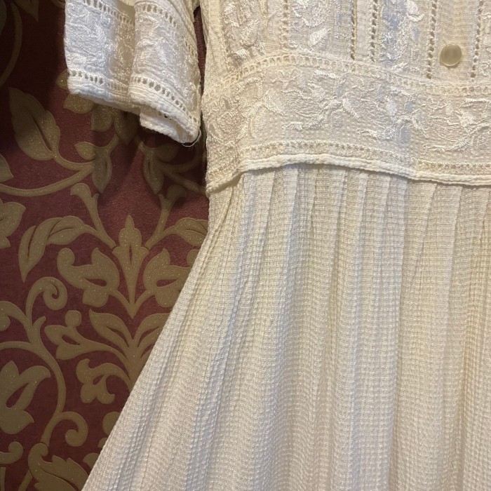 poko-poko white embroidery dress | Vintage.City 古着屋、古着コーデ情報を発信