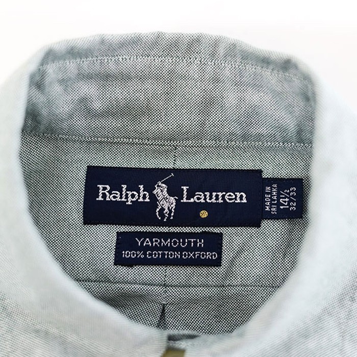 90s Ralph Lauren Pale Green Cotton BD Shirt Size S | Vintage.City 빈티지숍, 빈티지 코디 정보