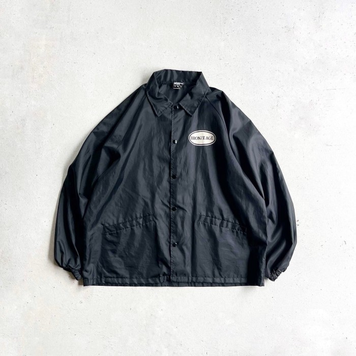 1990s BRONZE AGE Nylon Coach Jacket MADE IN USA 【XL】 | Vintage.City 빈티지숍, 빈티지 코디 정보