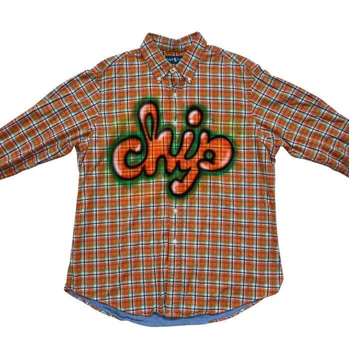 Airbrushed Ralph Lauren Shirt | Vintage.City 古着屋、古着コーデ情報を発信