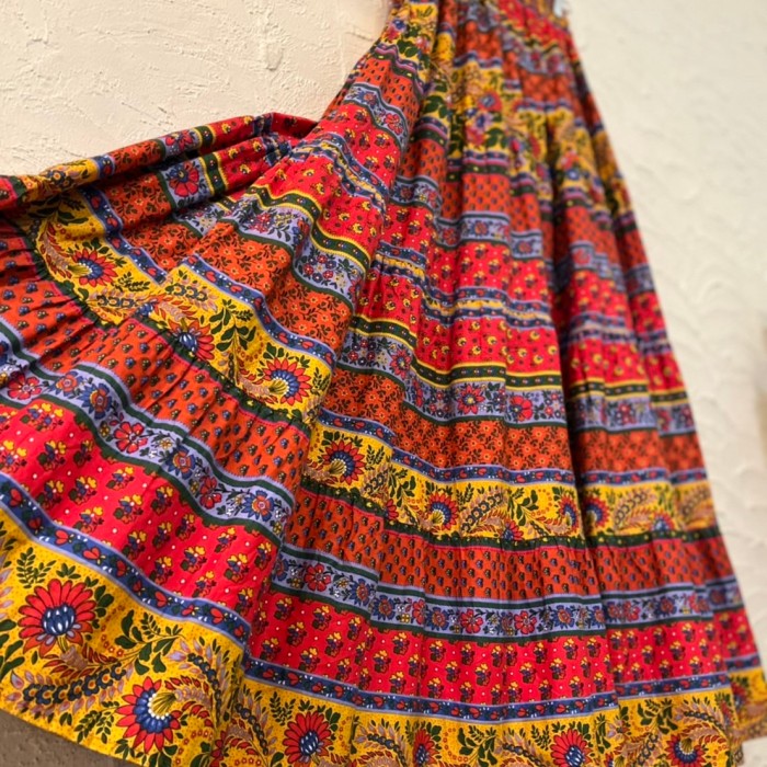 Flower pattern skirt | Vintage.City 古着屋、古着コーデ情報を発信