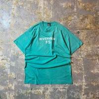 90s フルーツオブザルーム tシャツ USA製 M ターコイズ バックプリント | Vintage.City ヴィンテージ 古着