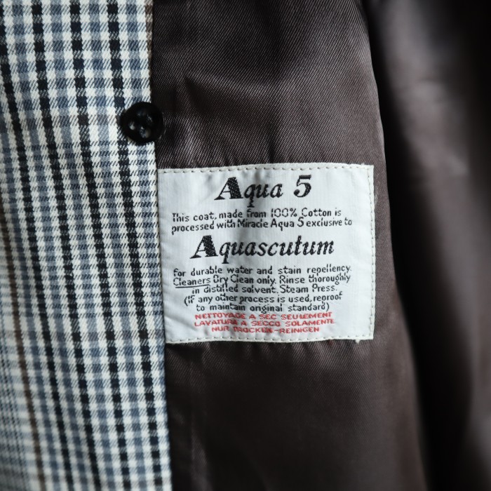 【DEADSTOCK】OLD Aquascutum trench coat made in England | Vintage.City 古着屋、古着コーデ情報を発信