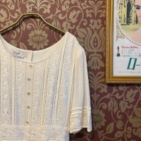 poko-poko white embroidery dress | Vintage.City ヴィンテージ 古着