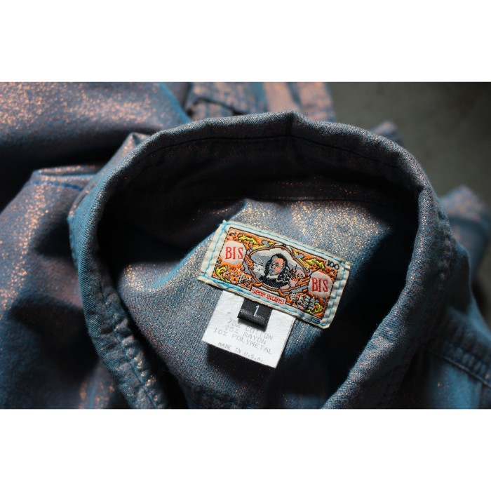 80's BISBIS glitter shirt | Vintage.City 古着屋、古着コーデ情報を発信